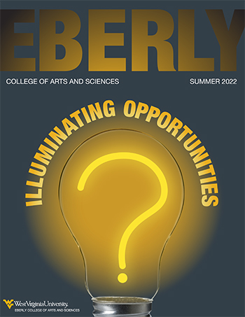 Spring 2022 Cover with a lighbulb and title that reads Illuminating 